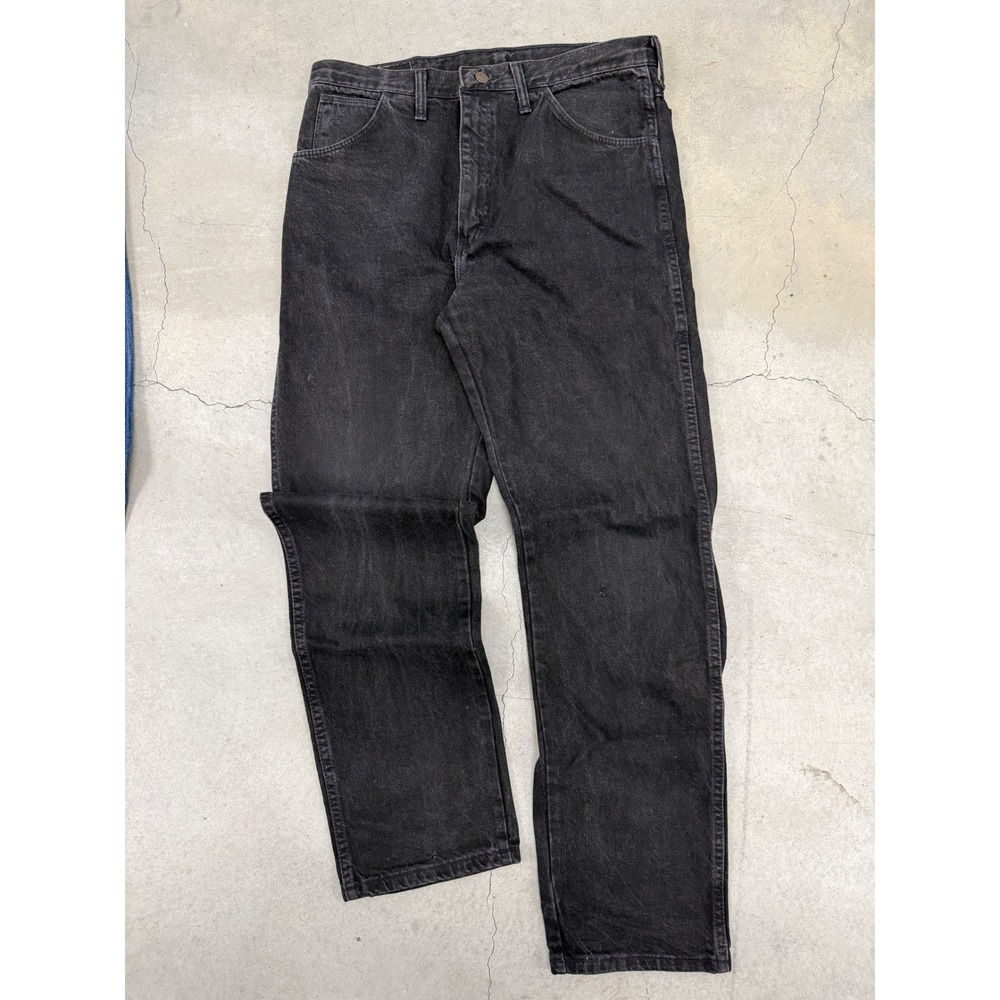 Vintage 1993 Rustler Jeans - Black Denim - Legendary Gold - 36x34
